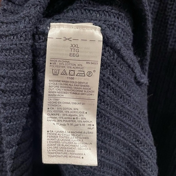 Old Navy Plus Size Lace-Up Bell Sleeve Sweater - In the Navy, XXL, Cozy Winter - Picture 10 of 11